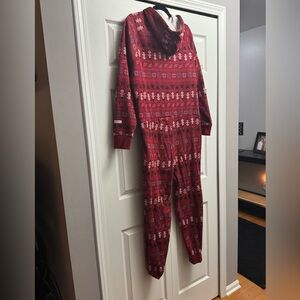 Fabletics men’s fleece hooded onesie. Size medium.